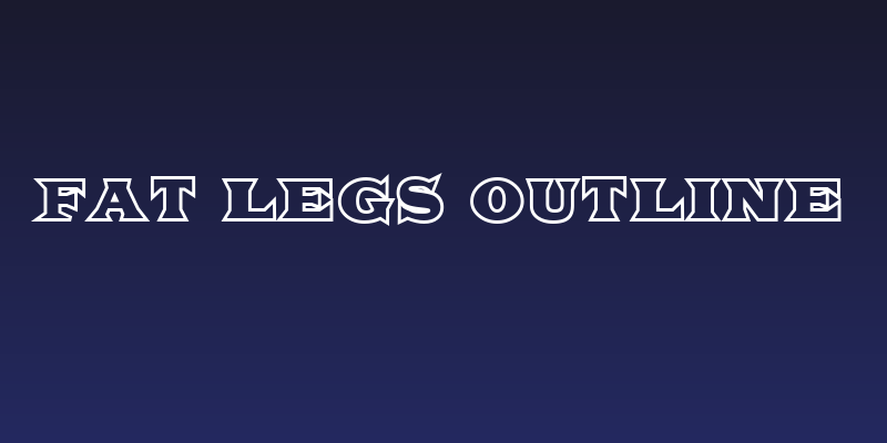 Fat Legs Outline Social Header