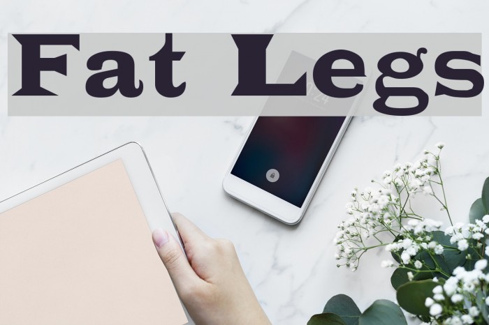 Fat Legs Font examples