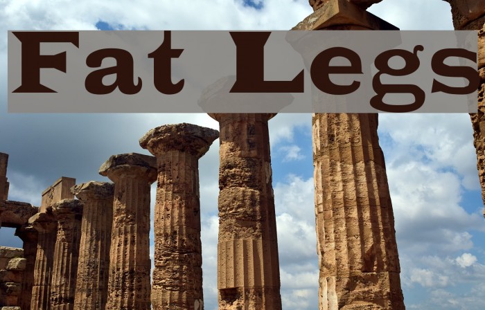 Fat Legs Font examples