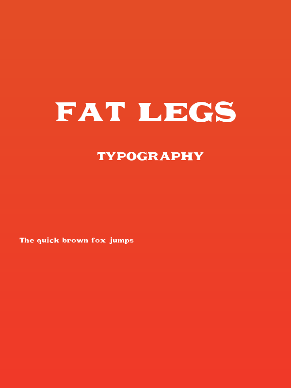 Fat Legs Poster