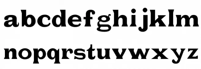 Fat Legs Шрифта строчной