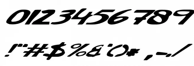 Fat Little Piggy Italic Font OTHER CHARS