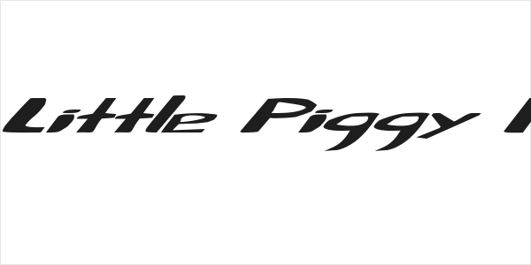 Fat Little Piggy Italic Logo