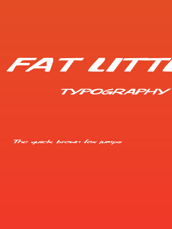 Fat Little Piggy Italic Poster