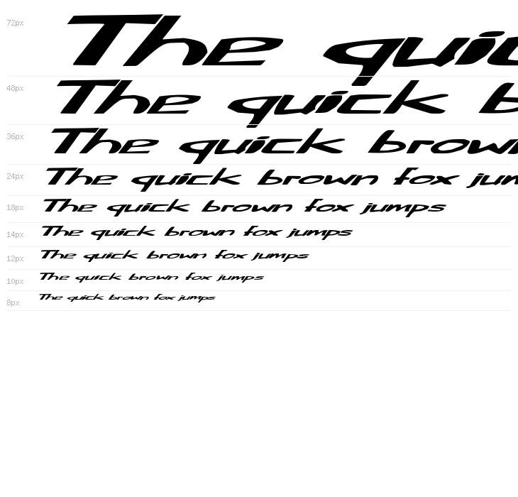 Fat Little Piggy Italic Waterfall