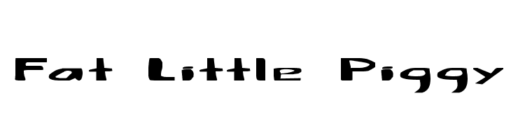 Fat Little Piggy  Free Fonts Download