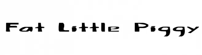 Fat Little Piggy  font caratteri gratis