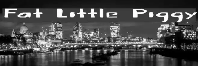 Fat Little Piggy Font examples