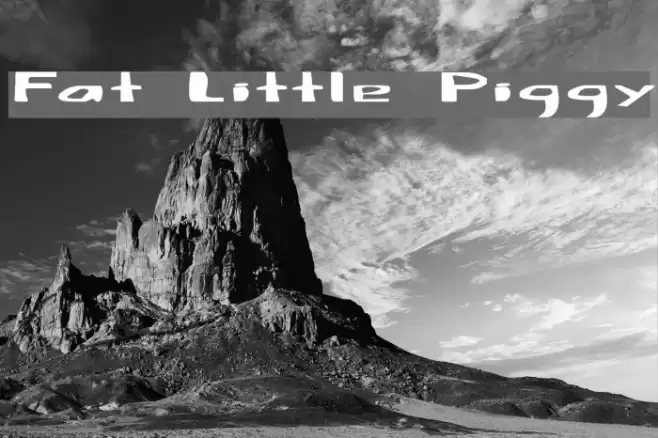 Fat Little Piggy Font examples
