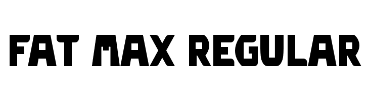 Fat Max Regular  font caratteri gratis
