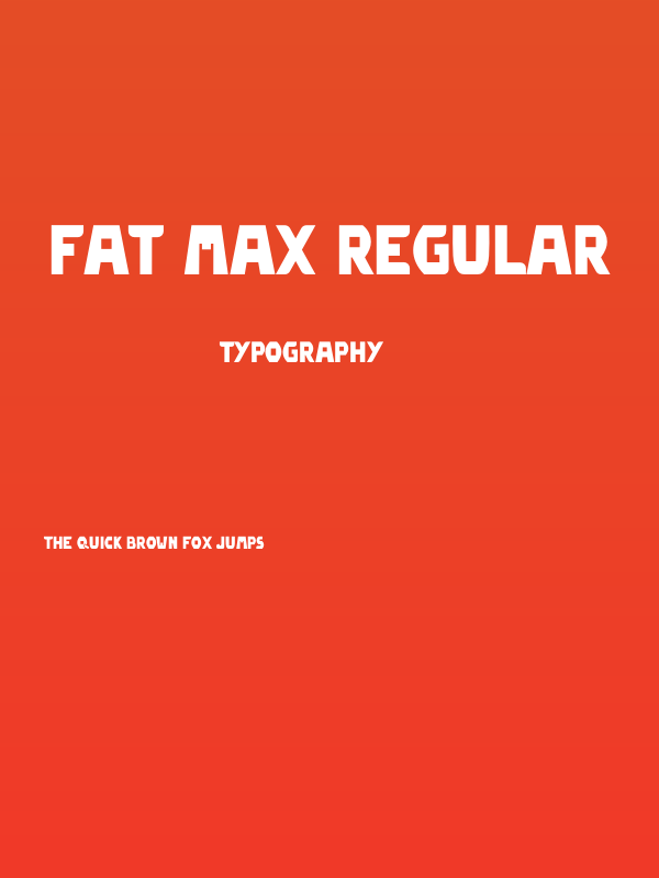 Fat Max Regular Poster