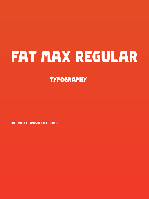 Fat Max Regular Poster