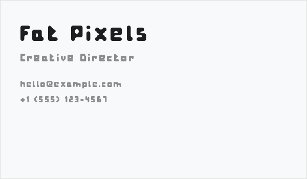 Fat Pixels Business Card