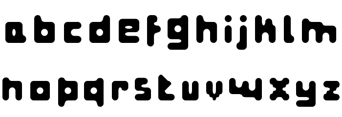 Fat Pixels Font LOWERCASE