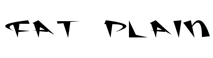 Fat Plain  font caratteri gratis