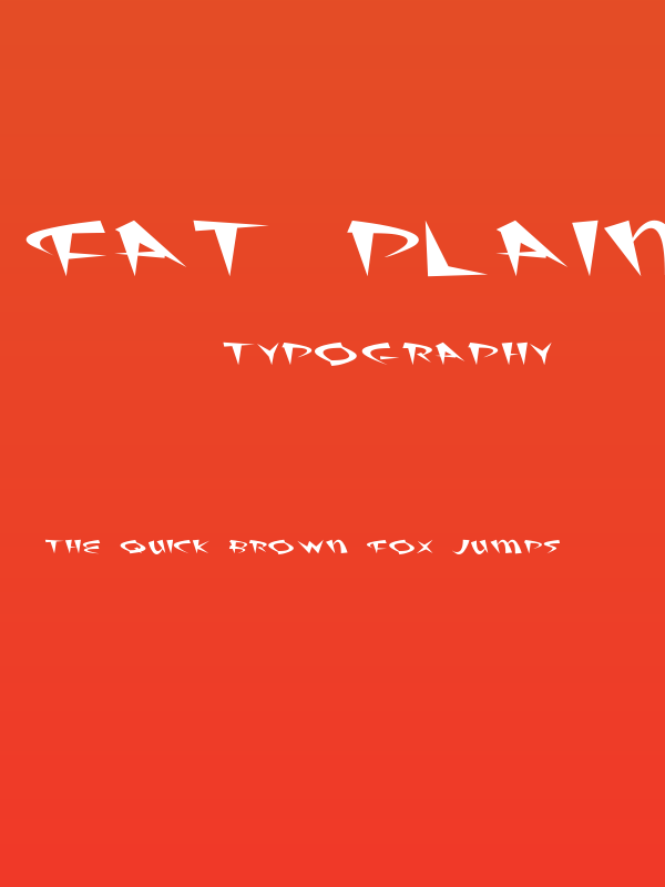 Fat Plain Poster