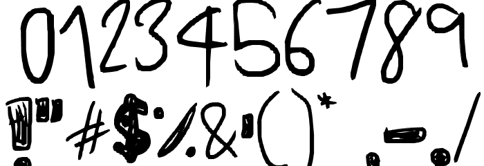 Fat Squiggles Font OTHER CHARS