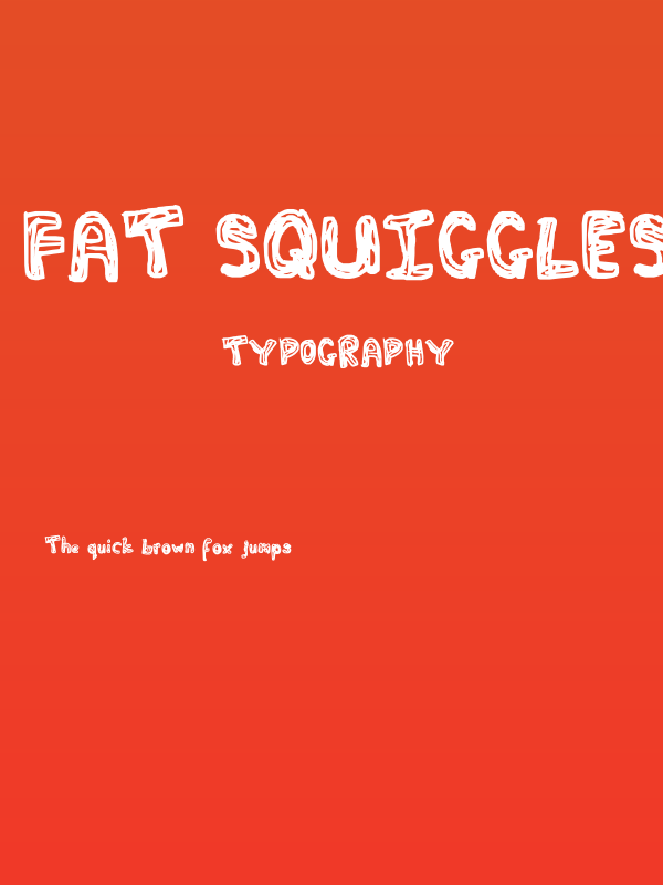 Fat Squiggles Poster