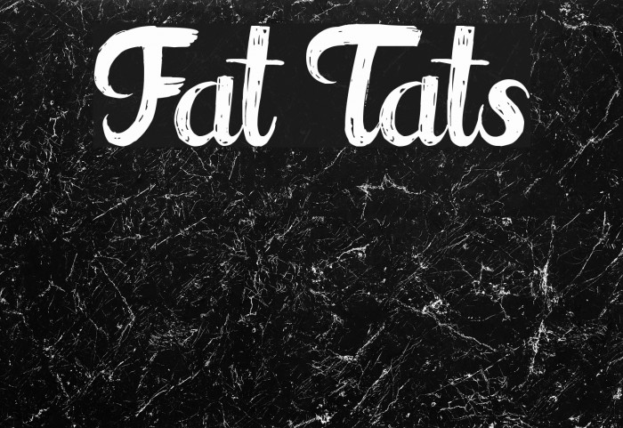 Fat Tats Font examples