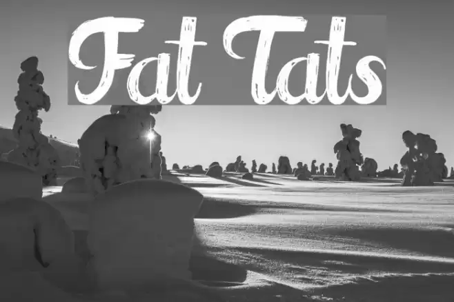 Fat Tats Font examples