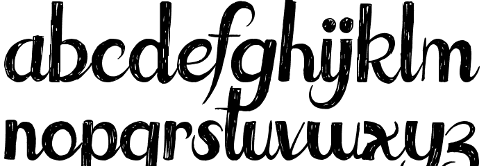 Fat Tats Font LOWERCASE