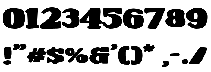 Fat & Vintage Font OTHER CHARS