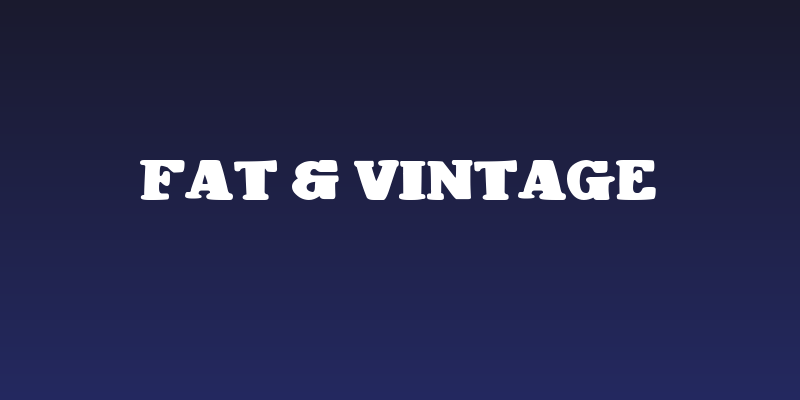 Fat & Vintage Social Header