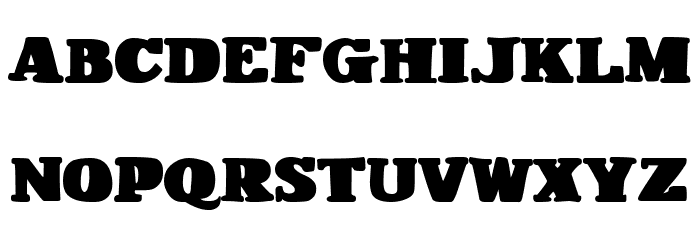 Fat & Vintage Font LOWERCASE