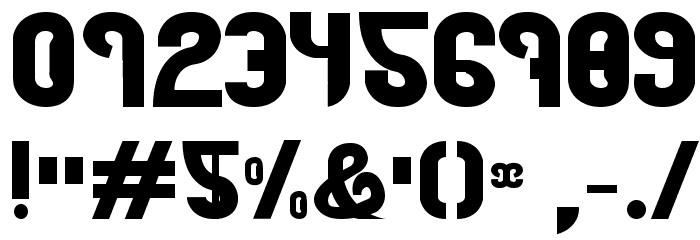 Fat Vodka Font OTHER CHARS