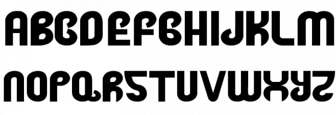 Fat Vodka Font UPPERCASE