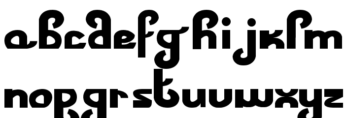 Fat Vodka Font LOWERCASE