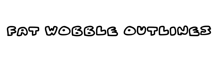 Fat Wobble Outlines  Free Fonts Download