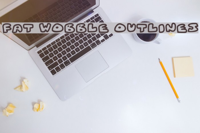 Fat Wobble Outlines Font examples