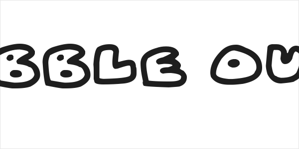 Fat Wobble Outlines Logo