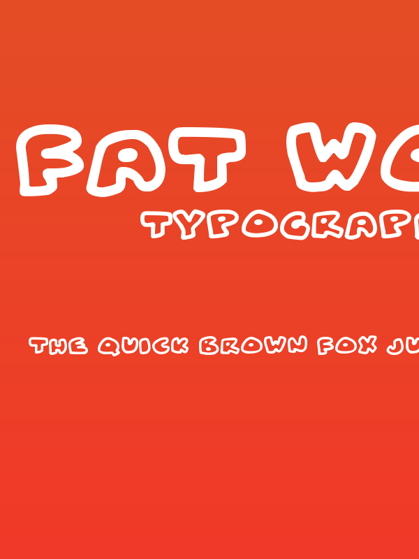 Fat Wobble Outlines Poster