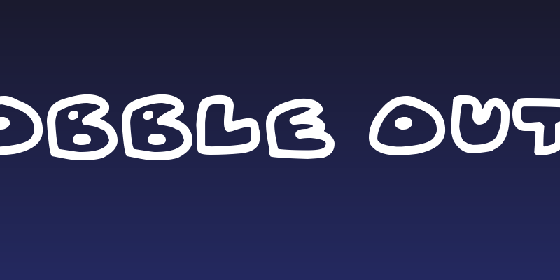 Fat Wobble Outlines Social Header