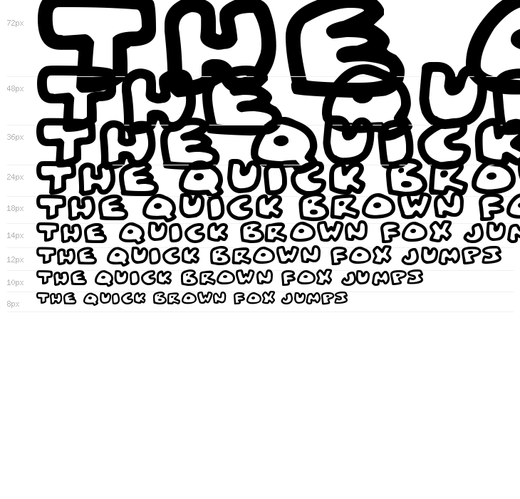 Fat Wobble Outlines Waterfall