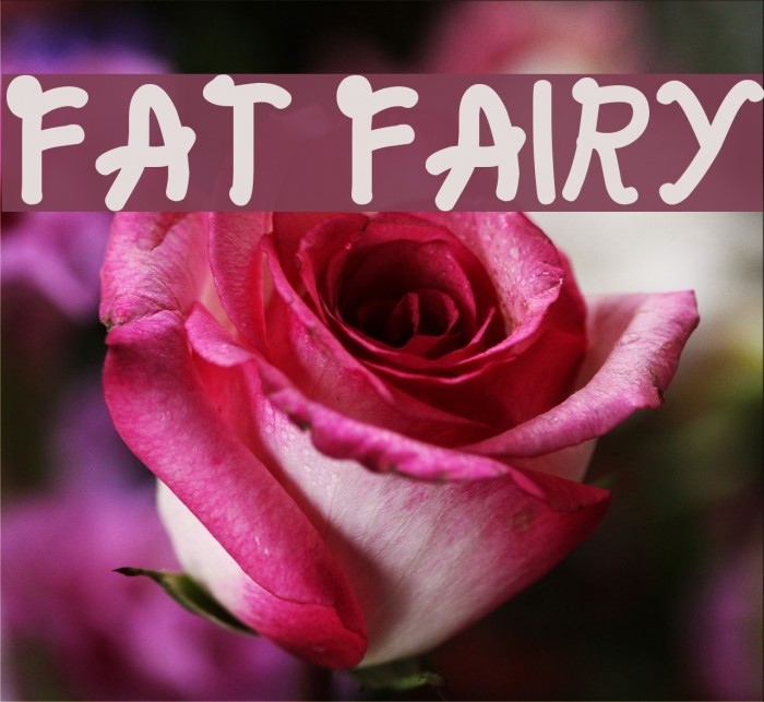 Fat fairy Font examples