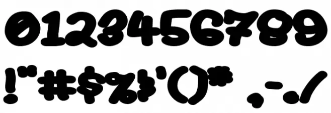Fat フォント その他の文字