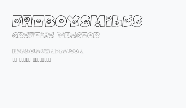 FatBoySmiles Business Card