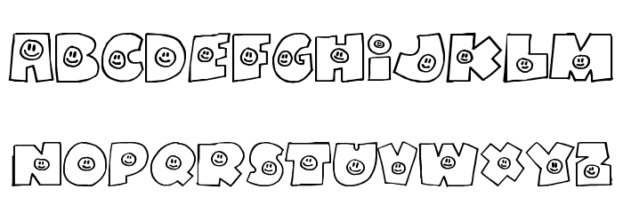 FatBoySmiles Font LOWERCASE