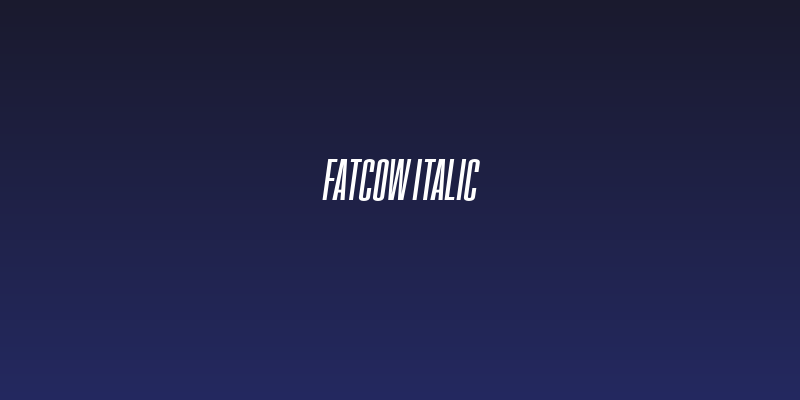 FatCow Italic Social Header