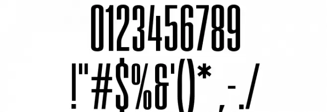 FatCow Font Alte caractere