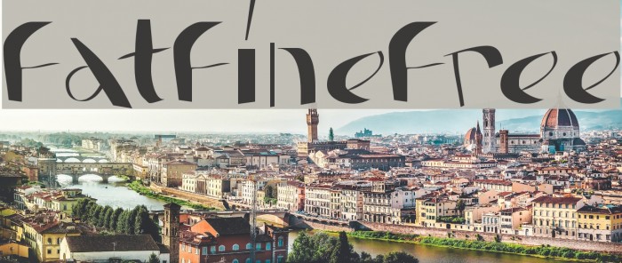FatFineFree Font examples