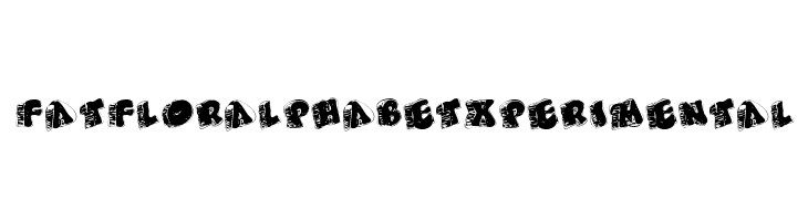FatFloralphabetXperimental Font