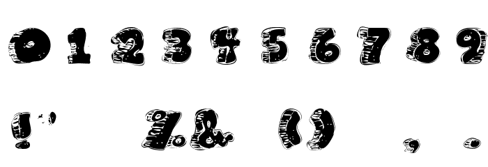 FatFloralphabetXperimental Font OTHER CHARS