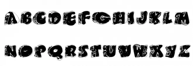 FatFloralphabetXperimental Font Litere mari