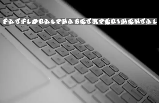 FatFloralphabetXperimental Font examples