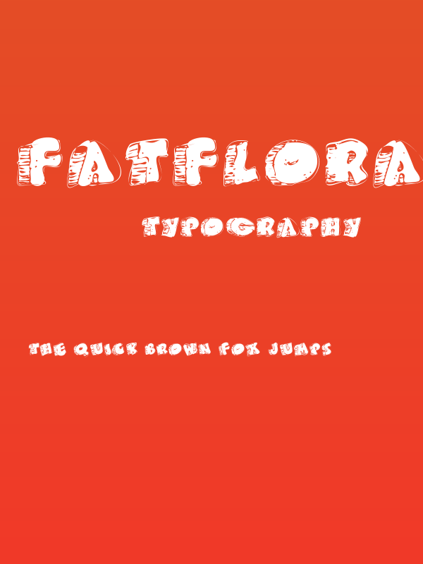 FatFloralphabetXperimental Poster