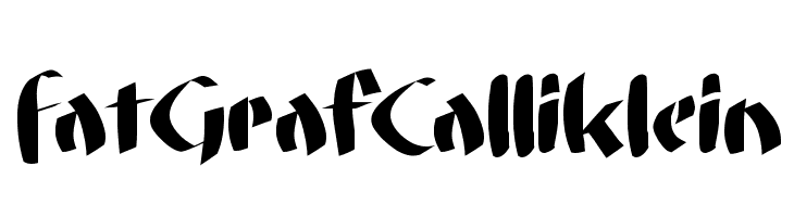 FatGrafCalliklein  Скачать бесплатные шрифты
